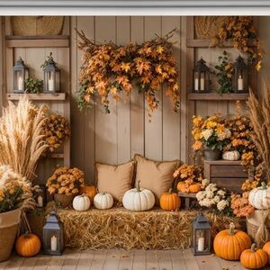 Kate Fall Thanksgiving Backdrop 8x8